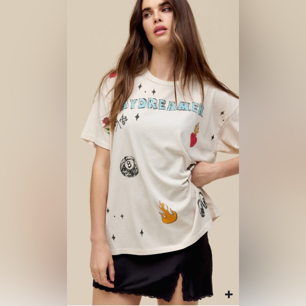 Daydreamer Cream Graphic Tee